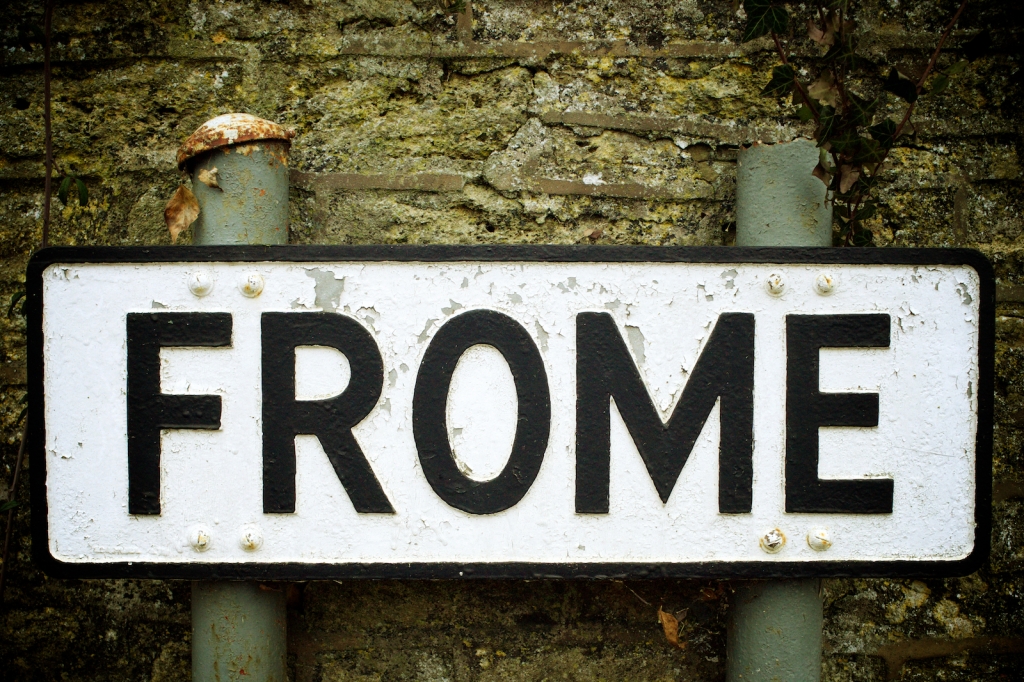 Frome Somerset Street Sign